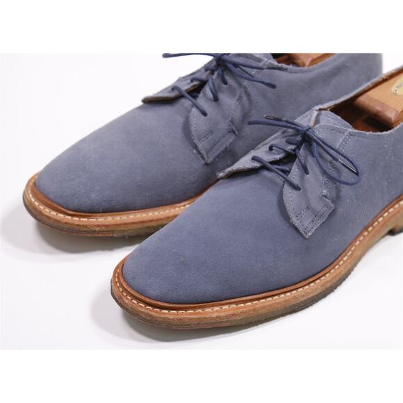 Allen Edmonds Cove Drive Blue Suede Derby Dress Shoes Men\'s US 9 D main image 5